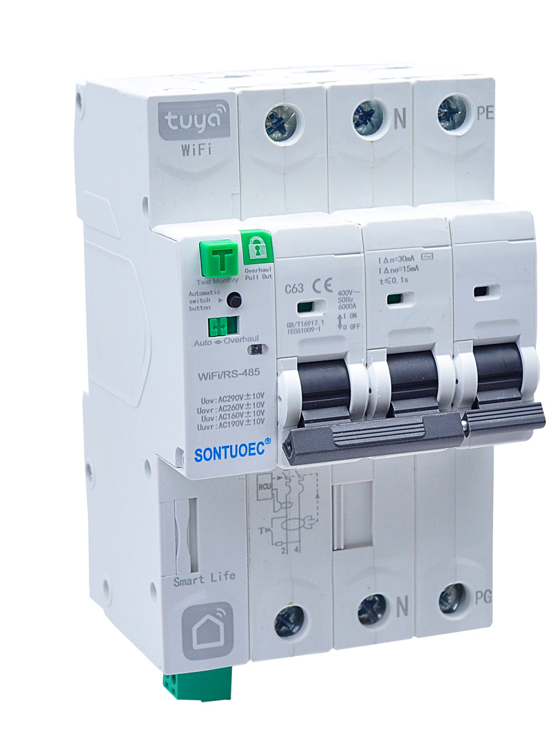 IoT 4G Circuit Breaker Wifi Tuya Programu ya Kijijini Kudhibiti Kijijini kisicho na waya