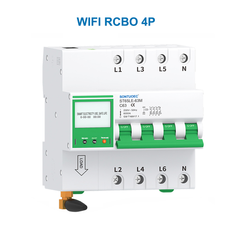 Mvunjaji wa mzunguko wa IoT Wifi MCB RCBO