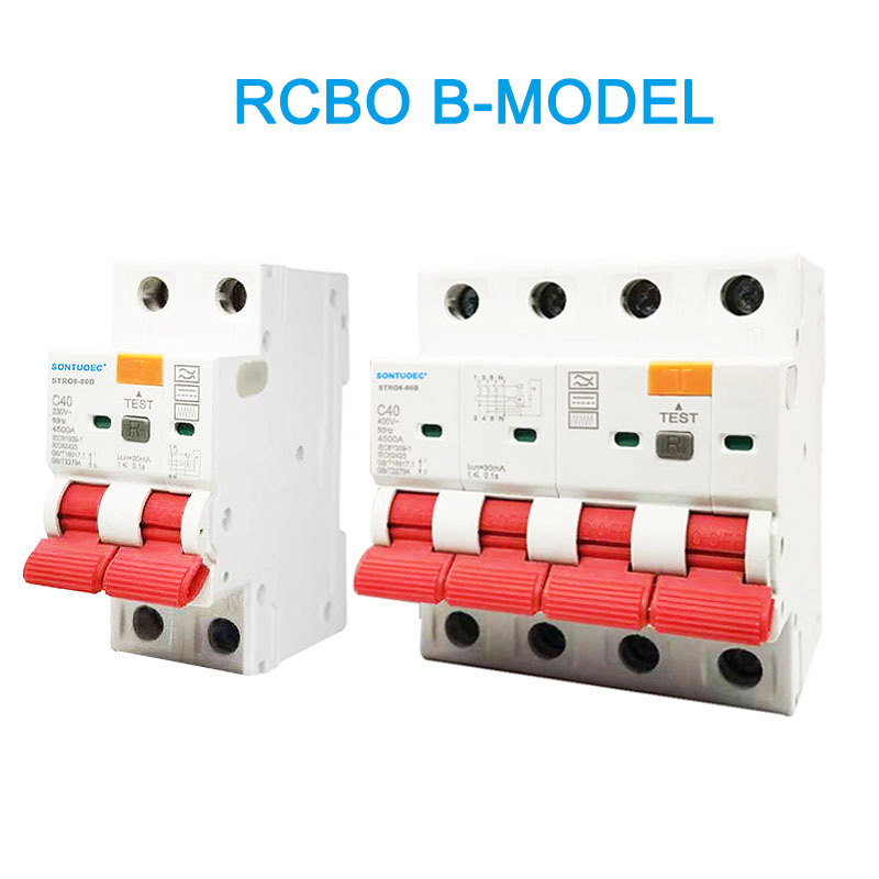 RCBO B Model 2p 4p mabaki ya mzunguko wa sasa wa mzunguko