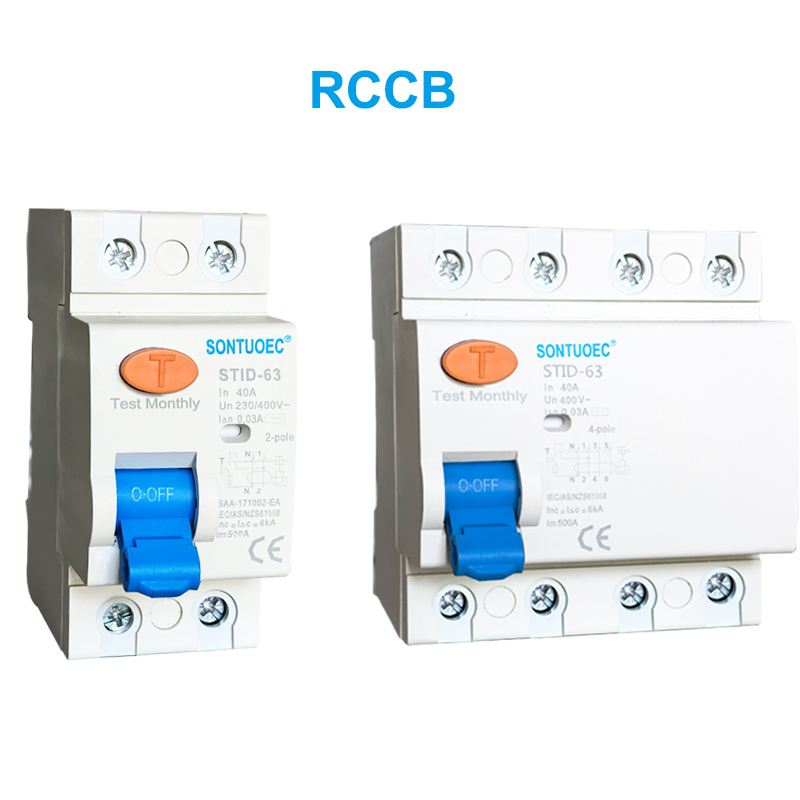 STID-63 Series RCCB 230V 63A mabaki ya mzunguko wa sasa wa mzunguko